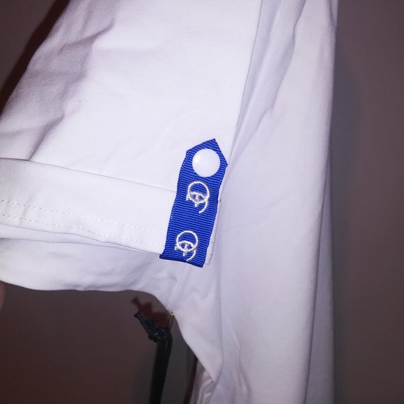 Frost Originals T Shirt Mens 2X White Chic Magnet Rhinestone Bling Stretch - Picture 10 of 13